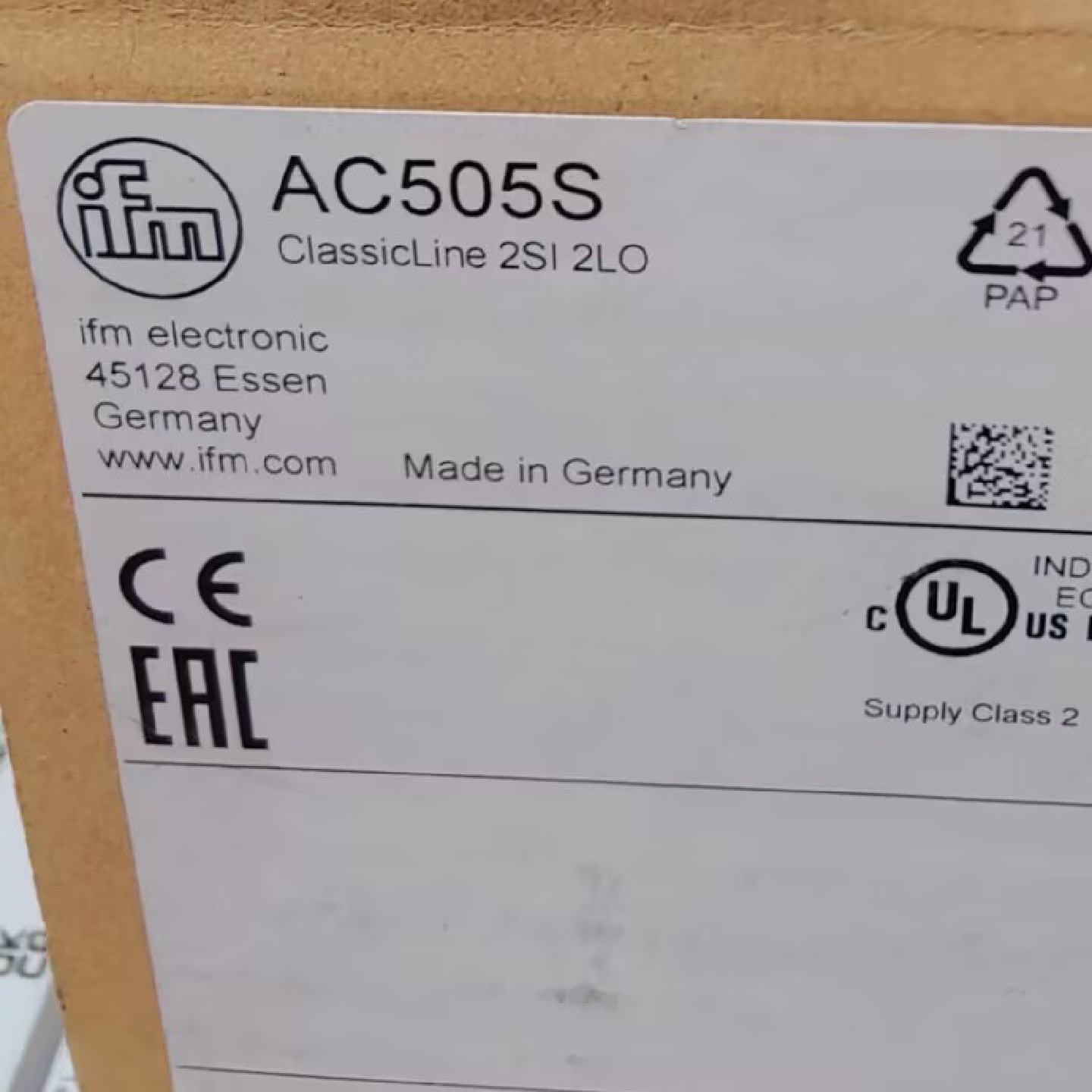 议价IFM AC505S AC1154 AC1256 AC1258  全新原装正品易福门 - 实物图