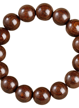 天然金丝檀木手串楠木多圈佛珠盘玩女款檀香手链男士木质文玩收藏