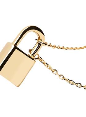 情侣小金锁经典锁头系列项链项链