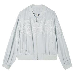 2025年秋Outlets正品 高端FV系列亮片设计图案上衣纯色长袖外套女