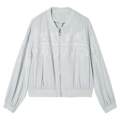 设计图案上衣纯色长袖外套