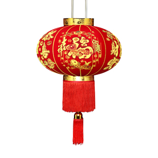 2026新年元宵节大红灯笼灯挂饰户外防水阳台一对大门口春节红灯笼