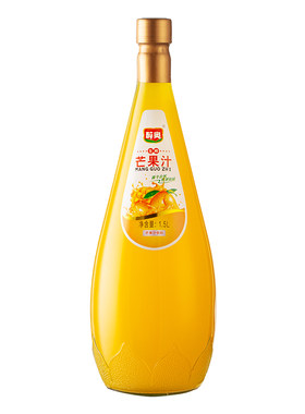 生榨芒果汁蓝莓汁1.5L*4瓶