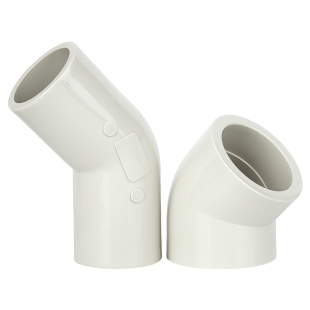 戎生PPH给水承插45弯头PPR135弯管热熔管道接头塑料管件耐高温32