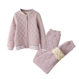 浪莎儿童保暖内衣套装校服神器秋冬内搭中大童加绒加厚男女童棉裤