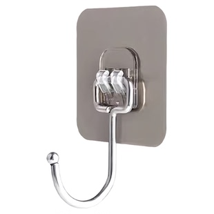 不锈钢大号防水衣帽挂钩无痕免打孔强力粘贴厨房卫浴用品承重壁挂