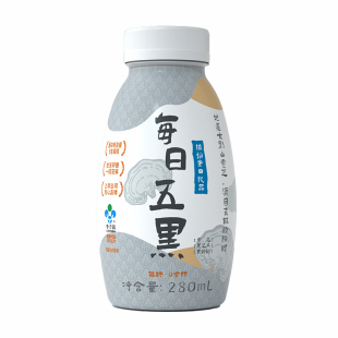 李子园每日五黑植物蛋白饮料0乳糖黑芝麻植物奶早餐饮品280ml*8瓶