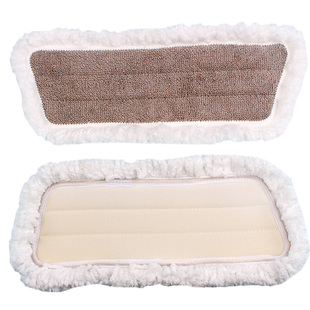 适配妙洁平板拖把布替换装粘贴式魔净纤维拖布头配件美丽雅梯形布