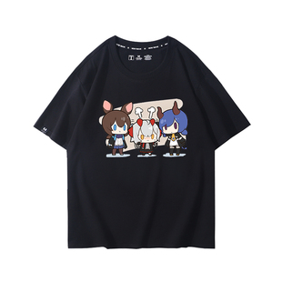 明日方舟游戏周边T恤Q版阿米娅联名艾丽妮短袖二次元纯棉痛衣常服