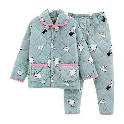 三层加厚丨法兰绒冬季保暖睡衣