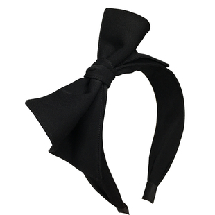 蝴蝶结发箍侧边立体布艺头箍日韩简约气质纯色发卡发饰洋气发窟女