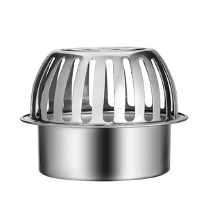 不锈钢阳台地漏天台地漏雨水斗管帽地漏盖PVC110管地漏户外网帽线