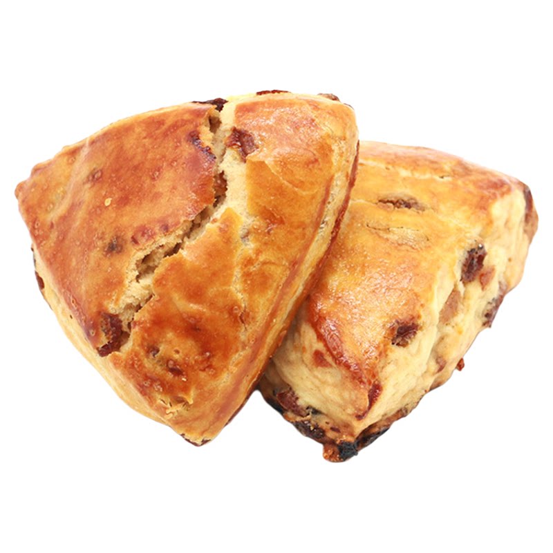 中粮香雪开口笑葡萄干黄油司康早餐代餐饱腹下午茶面包75g*6