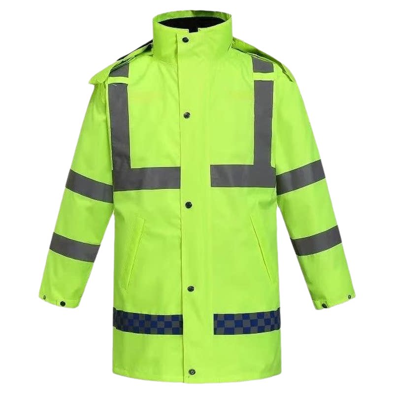 冬季反光棉衣袄大衣防寒荧光工作服高速路政防雨棉服外套市政环卫