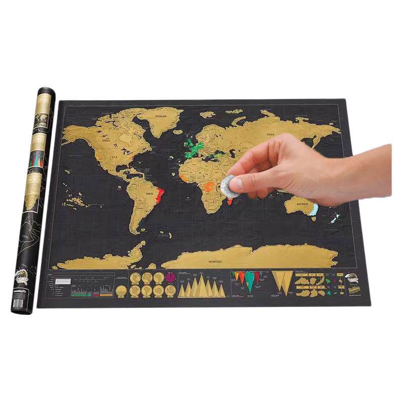 迷你打卡足迹记录教学刮刮地图