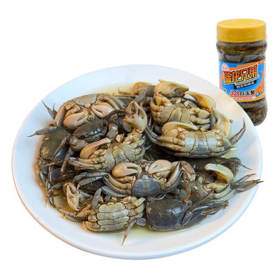 即食陆龙3A白玉蟹300g老宁波风味