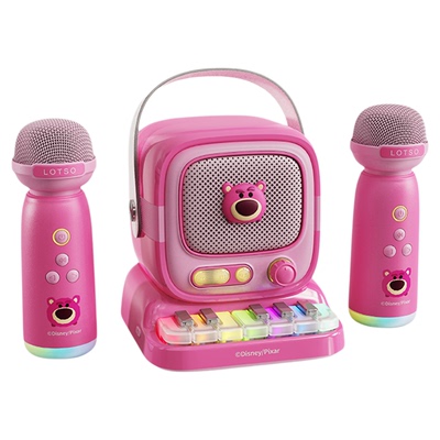 迪士尼儿童无线蓝牙音箱2025新款低音炮小型话筒音响一体K歌礼物