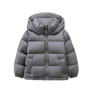 雅鹿男童女童加厚短款羽绒服儿童冬季新款面包服中大童宝宝外套潮
