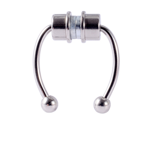 欧美时尚潮流个性 nose ring 磁铁假鼻环无须穿孔马蹄鼻钉饰品女