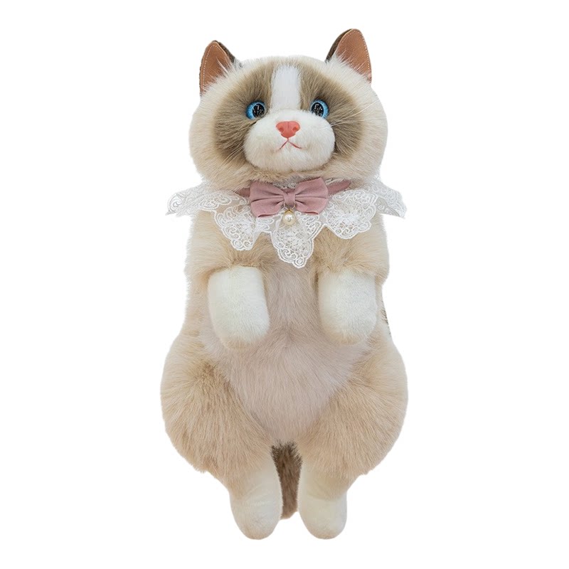 仿真布偶猫双肩背包毛绒玩具