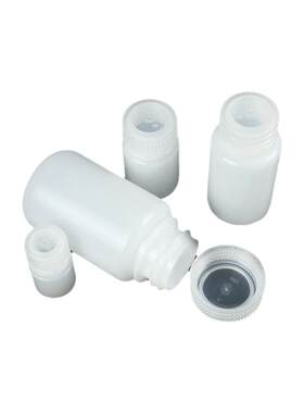 HDPE塑料瓶30/60/125/250ml棕色白色小瓶子密封包装样品化学试剂瓶分装瓶实验室耐低温 高温 pp 聚乙烯防漏瓶