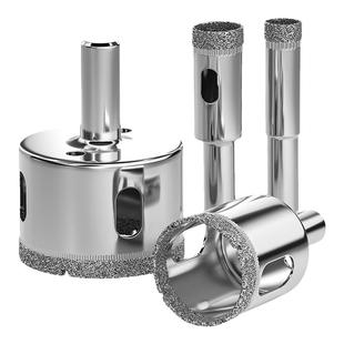 玻璃开孔器金刚砂大理石陶瓷取孔瓷砖圆形环打孔钻孔钻头专用转头