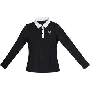 2025PGM高尔夫女装上衣秋冬长袖polo服装女士T恤网球女裙子套装衫