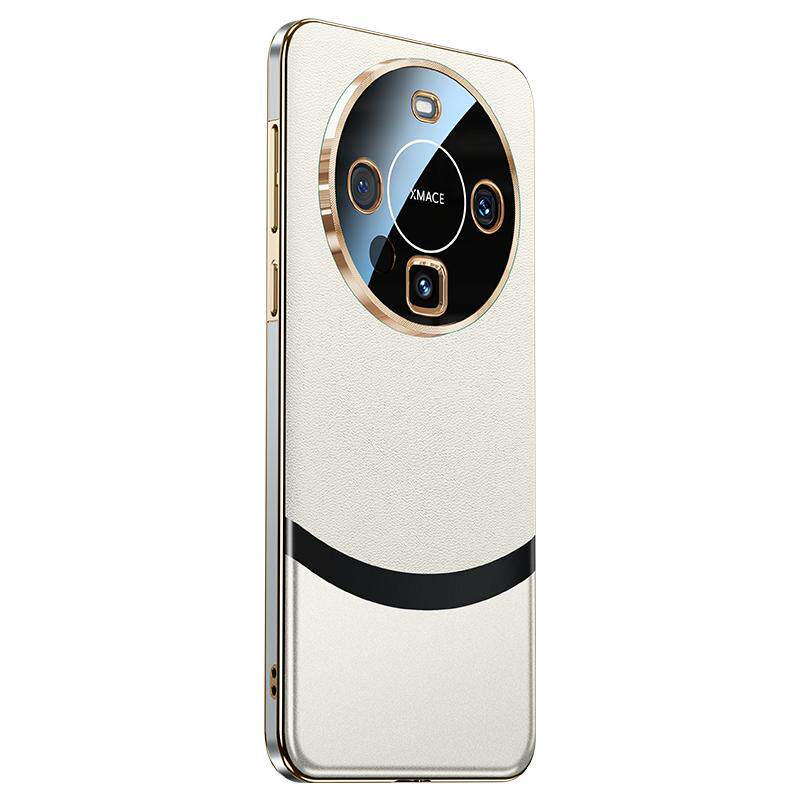 mate60pro高级感真皮手机壳新款