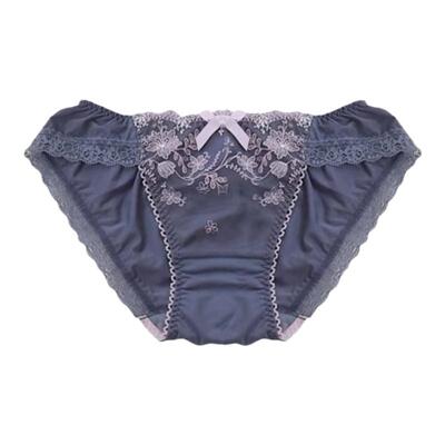 优丽娜娜蕾丝刺绣牛奶丝内裤