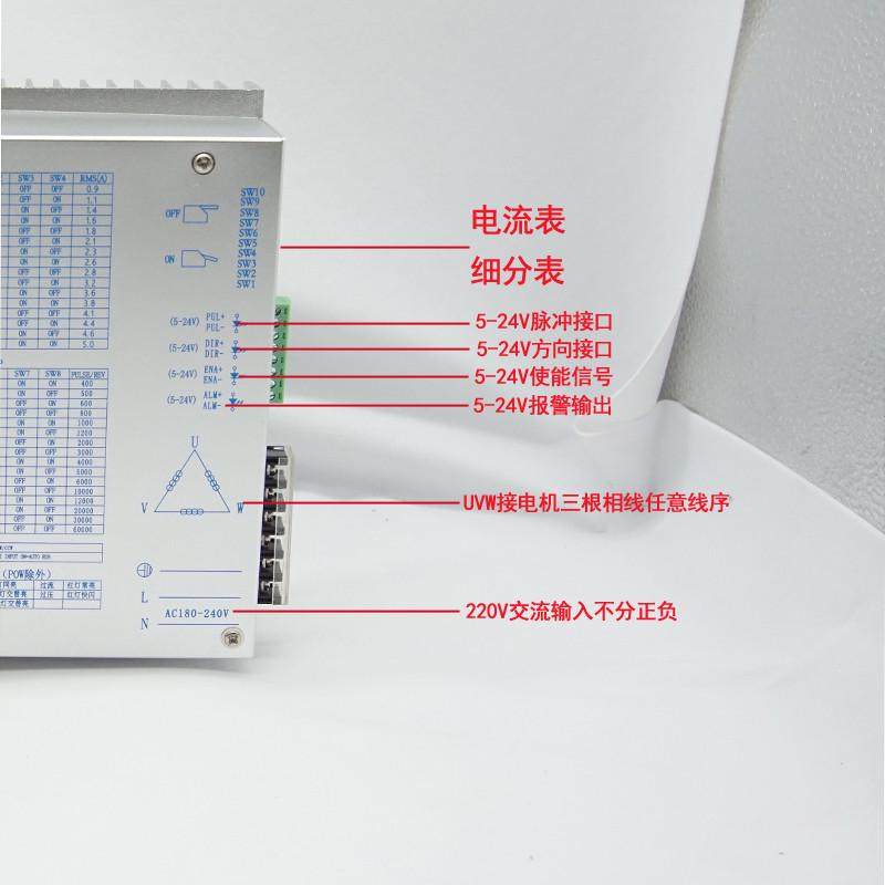 86BYG350三相步进电机套装带3522驱动器高压220V力矩6/8.5/12n.m