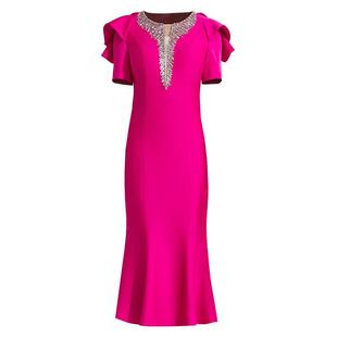 创意狐晚宴会小礼服平时可穿高端年会主持人气质礼裙演出服连衣裙