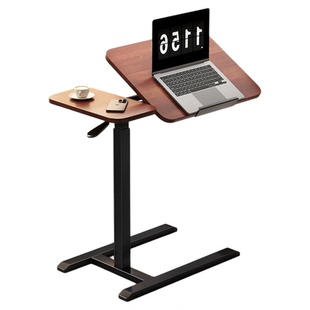 床边桌可折叠升降办公桌家用电脑桌气动任意桌学生学习写字桌可移动简易懒人桌客厅边几小户型书桌床头小桌板