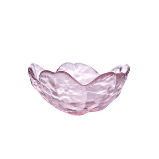 透明锤纹玻璃味碟日式樱花碟果酱醋调味碟火锅烧烤调料蘸酱料碟子