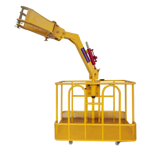 吊车吊篮360度高空作业旋转施工吊篮专用臂头自动调平固定吊车框