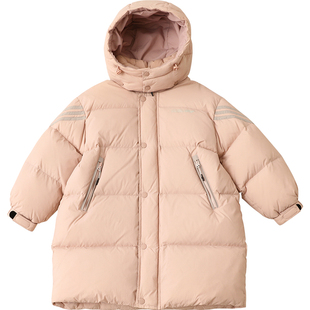 康衣儿女童羽绒服中长款亲子装2025新款儿童羽绒服男童加厚中大童