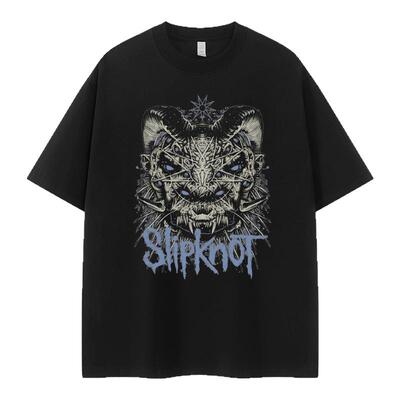 Slipknot复古美式街头T恤