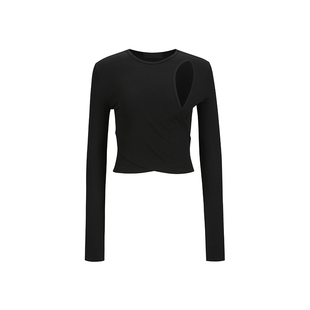 SOLSOL买手店 YCH设计师品牌 24春夏新款 挖洞圆领长袖上衣