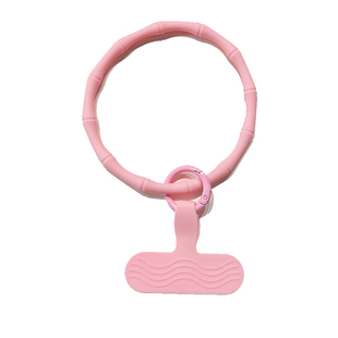 ins风液态硅胶手环手腕带挂绳手机壳便携式手腕戴弹力绳网红钥匙扣金属卡扣饰品耳机套工作牌U盘包包挂饰夹片