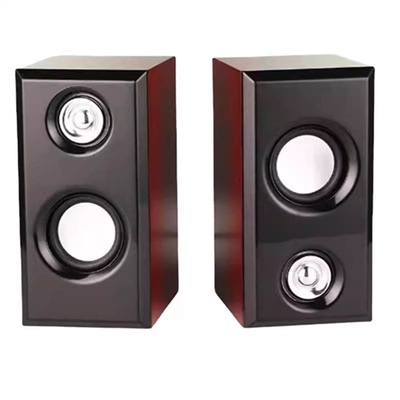 2036音响台式笔记本电脑音箱木质