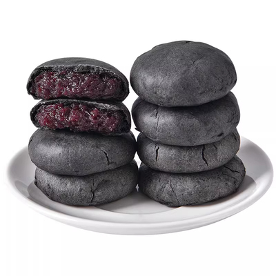 五黑桑葚紫米饼老式糕点