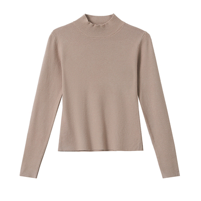 半高领短款毛衣女秋冬内搭打底衫