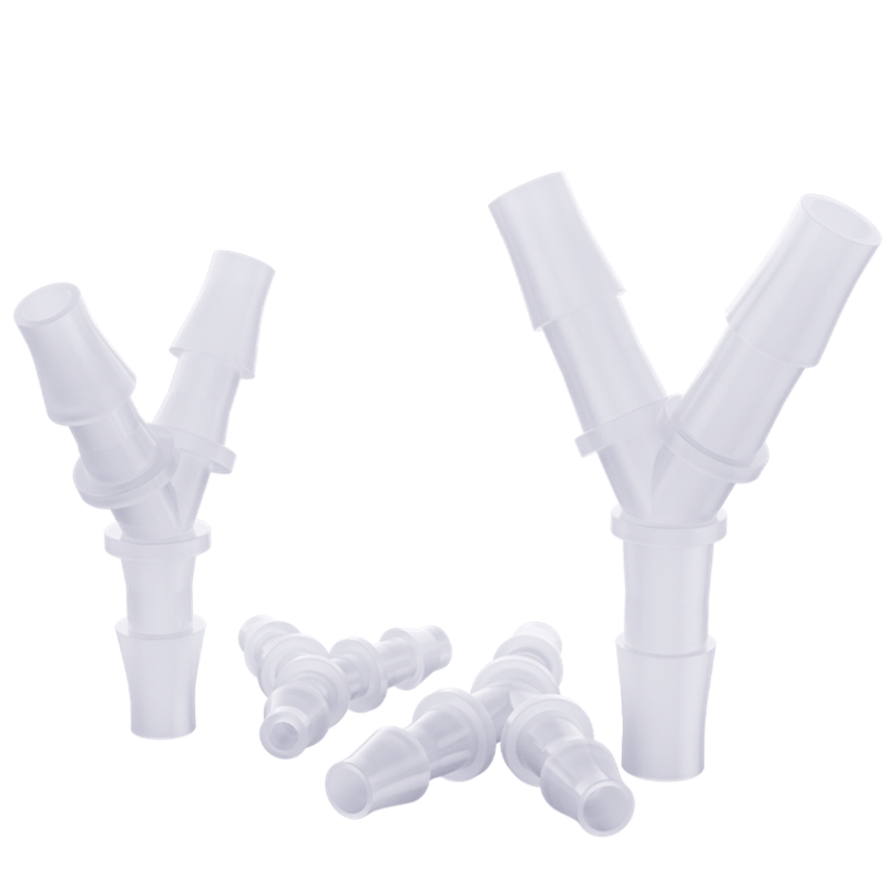 Y型三通塑料接头 硅胶橡胶软管接头等径分水器 宝塔3通接头连接头