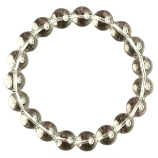 天然白水晶手链女款手串精致情侣礼物轻奢小众手饰招财简约气质