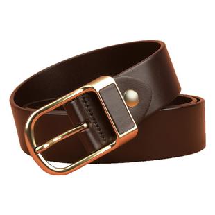 啄木鸟牛皮男士皮带针扣休闲腰带手工裤带真皮韩版百搭个性tk