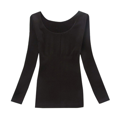 一体薄绒保暖加厚上衣塑身美体衣