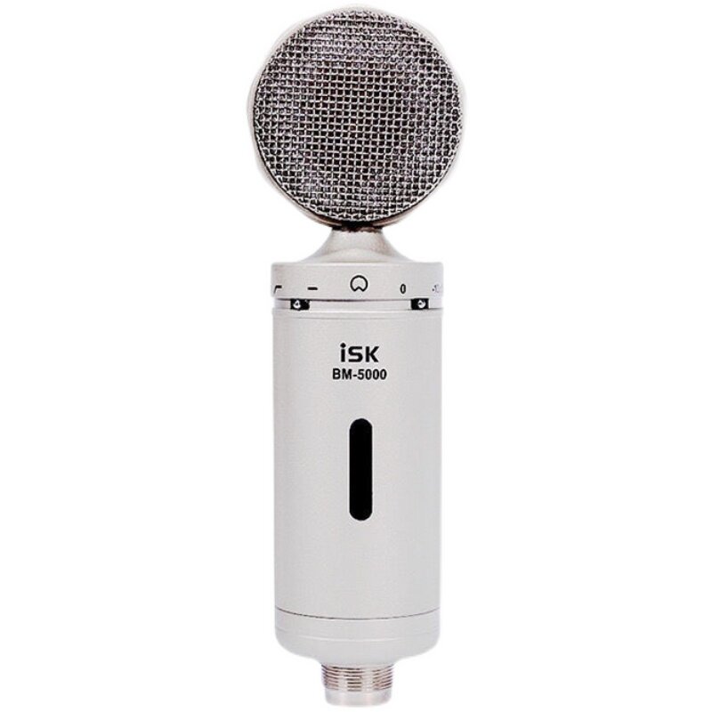 ISK BM-5000电容奶瓶麦克风话筒专业录音棚大振膜电脑手机直播