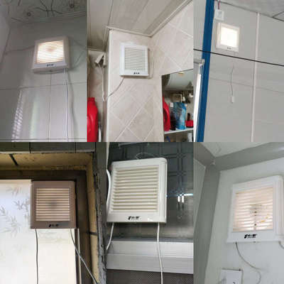 竹野换气扇6寸卫生间玻璃窗式排风扇墙壁抽风机厨房静音排气圆孔