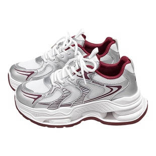 回力官方旗舰店老爹鞋女款2025新款冬季厚底鞋子女加绒休闲运动鞋