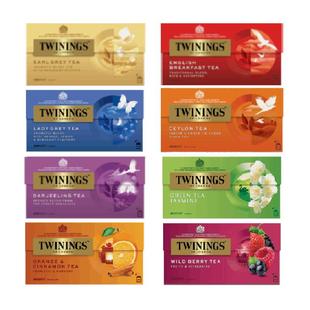 【包邮】Twinings川宁进口豪门伯爵红茶绿茶花草茶果茶量贩装