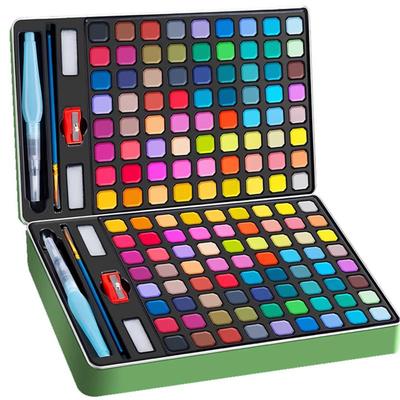 全网底价固体水彩颜料初学者套装